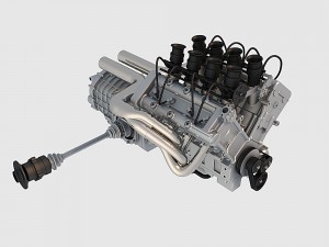 v8 engine 02 3D Модель