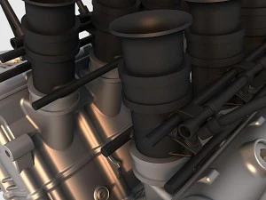 v8 engine 02 3D Model