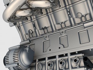 v8 engine 02 3D Модель