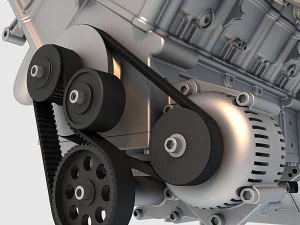 v8 engine 02 3D Model