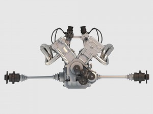 v8 engine 02 3D Модель