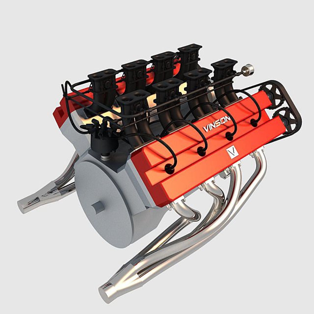 v8 engine 03 3D Модель .c4d .max .obj .3ds .fbx .stl .blend 