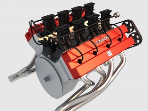 v8 engine 03 3D Model
