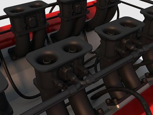 v8 engine 03 3D Модель