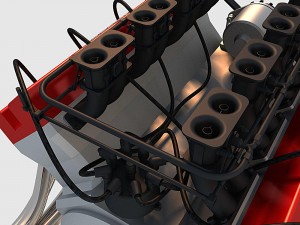 v8 engine 03 3D Модель