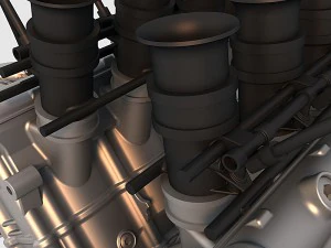 v8 engine 03 3D Model