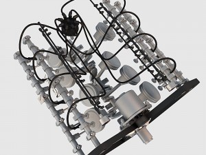 v8 engine 03 3D Модель