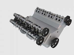 v8 engine 03 3D Модель