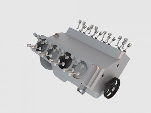 v8 engine 03 3D Модель