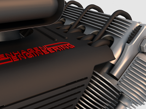 v8 engine 04 Model 3D
