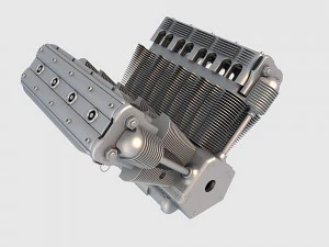 motor v8 04 Modelo 3D