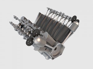 v8 engine 04 Model 3D