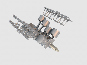 v8 engine 04 Model 3D