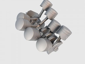 v8 engine 04 Model 3D