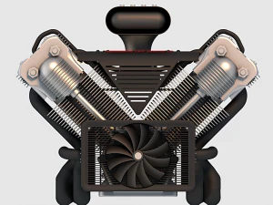 motor v8 04 Modelo 3D