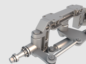 steering axle Model 3D