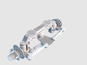 steering axle Model 3D