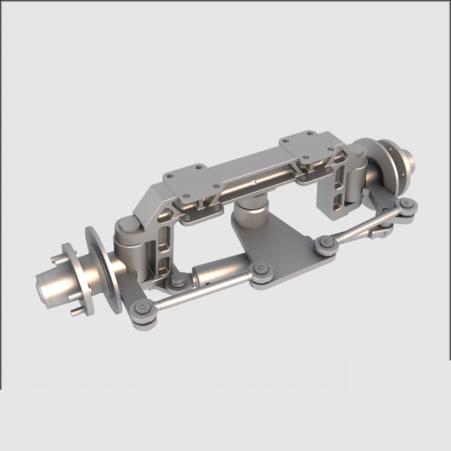 steering axle Model 3D .c4d .max .obj .3ds .fbx .stl .blend