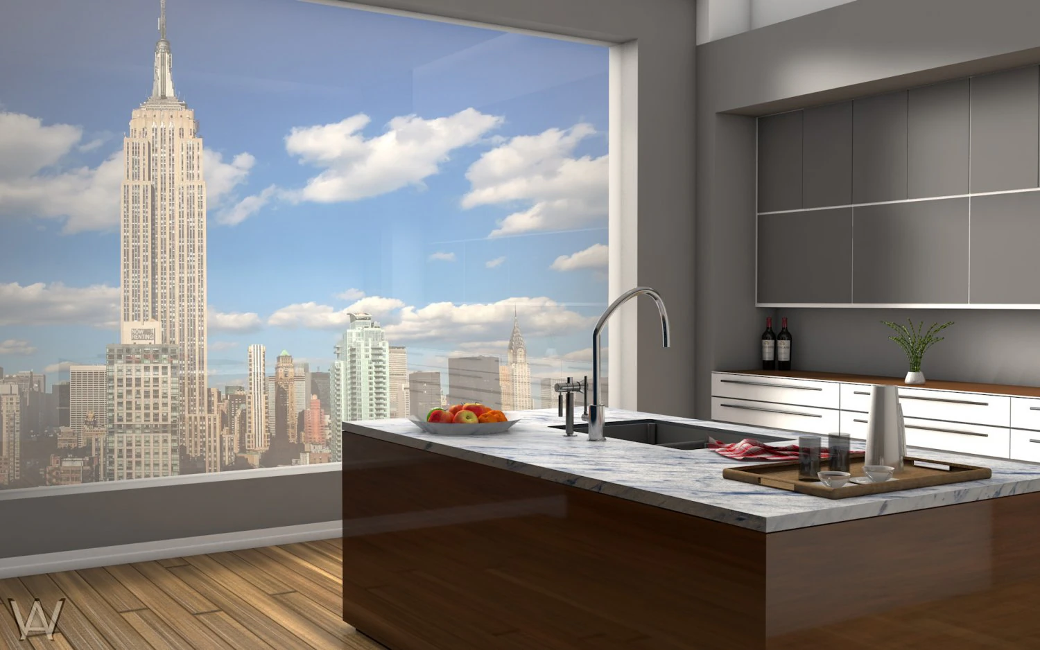 kitchen 3D Model .c4d .max .obj .3ds .fbx .stl .blend 