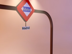 subway metro madrid 3Dモデル