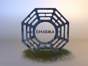 로고 달마 3D 모델