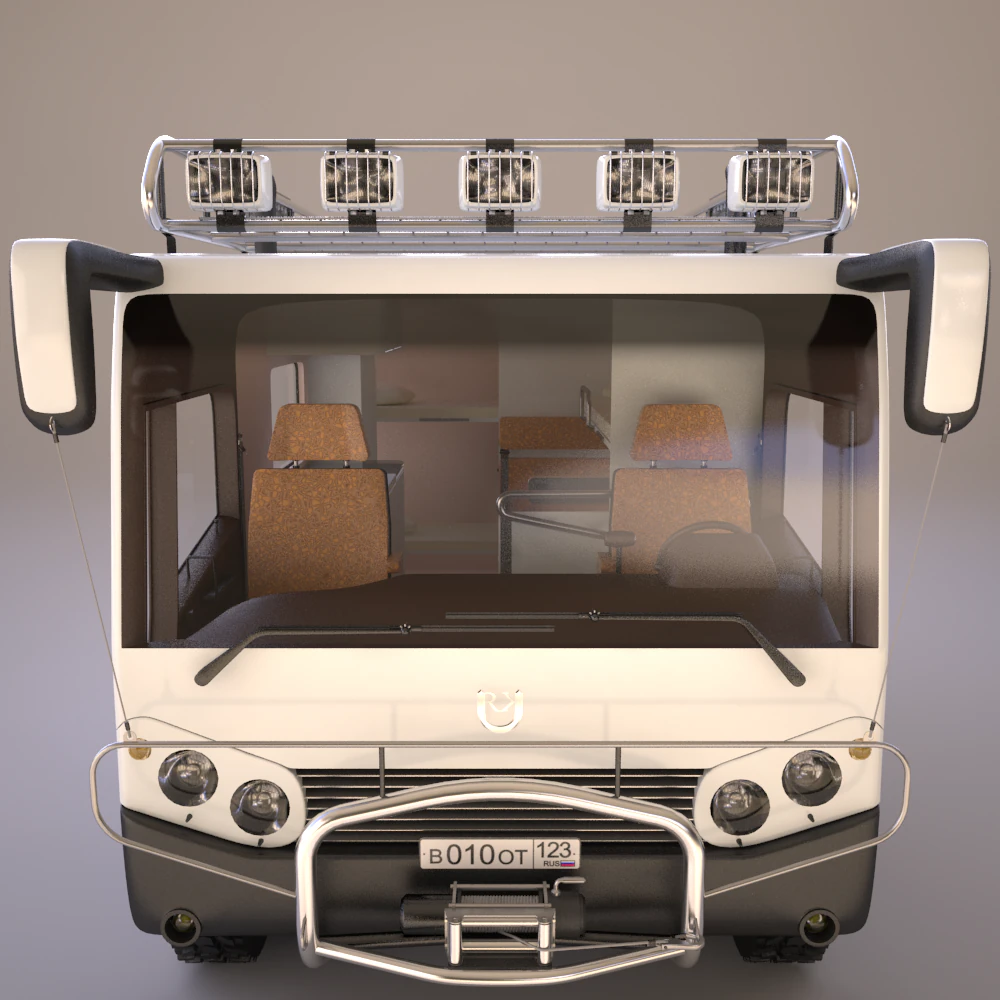 ruksimov caravan off-road 3D Model .c4d .max .obj .3ds .fbx .stl .blend 