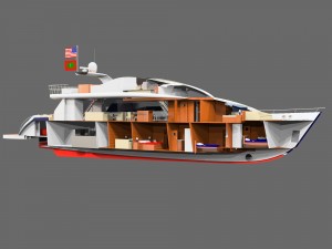nina luxury yacht 3D Model