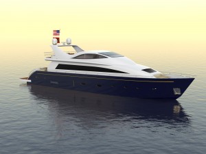 nina luxury yacht 3D Model