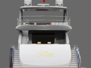nina luxury yacht 3D Model