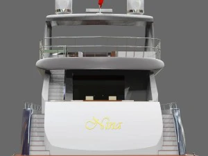 nina luxury yacht 3D Model