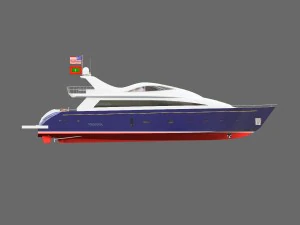 nina luxury yacht 3D Model