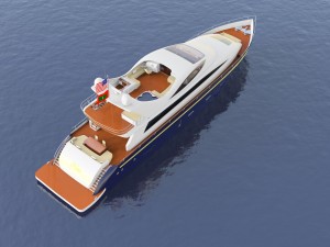 nina luxury yacht 3D Model