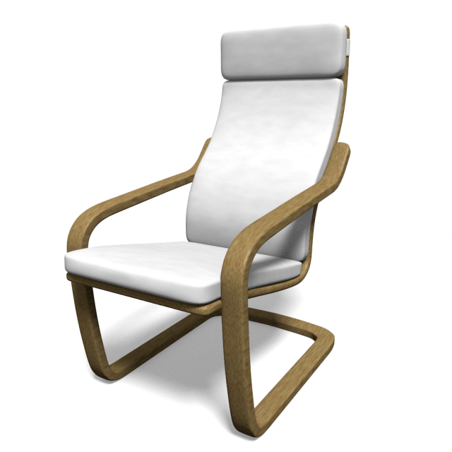 ikea inspired chair 3D Model .c4d .max .obj .3ds .fbx .stl .blend 