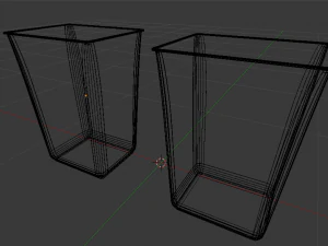recycling bin and trash bin 3D Model