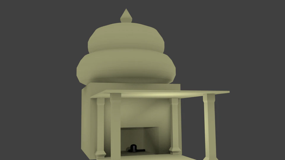 temple 3D Model .c4d .max .obj .3ds .fbx .stl .blend