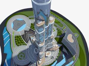 burj khalifa 3D मॉडल