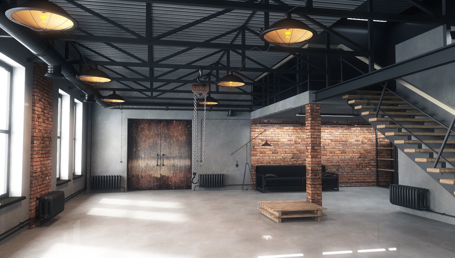 Warehouse Loft 3d Model In Exhibit 3dexport