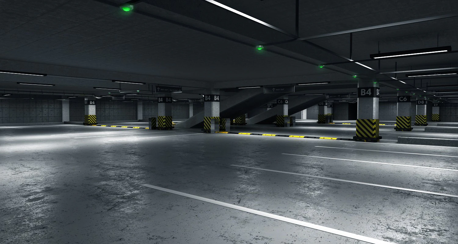 parking 3D Model .c4d .max .obj .3ds .fbx .stl .blend 