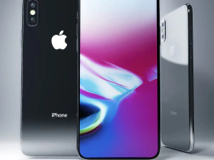 एप्पल आईफोन एक्स 3D मॉडल