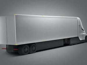 tesla semi truck 3D Modell
