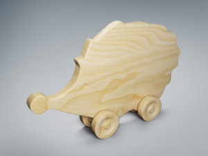 hedgehog wooden 3D मॉडल