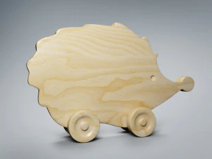 hedgehog wooden 3D Model