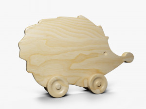 hedgehog wooden 3D मॉडल