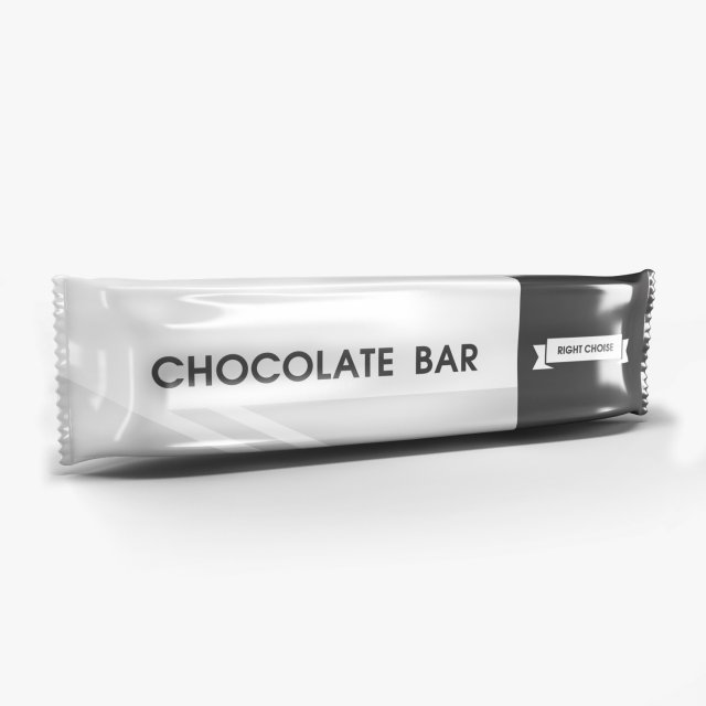 chocolate bar 3D Model .c4d .max .obj .3ds .fbx .stl .blend 