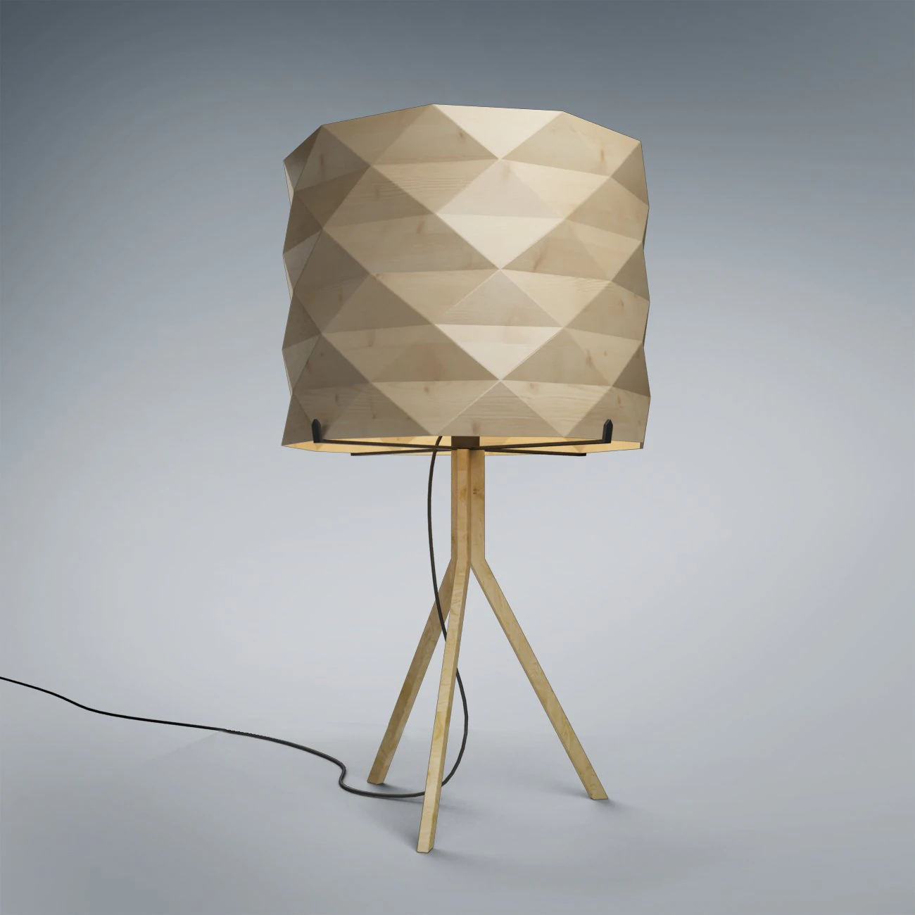 lamp wooden 3D Model .c4d .max .obj .3ds .fbx .stl .blend 