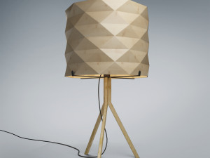lamp wooden Model 3D