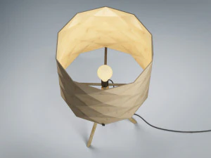 lamp wooden 3D Model