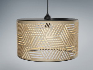 lamp wooden 2 3D Model