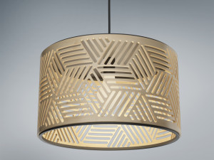 lamp wooden 2 3D Model