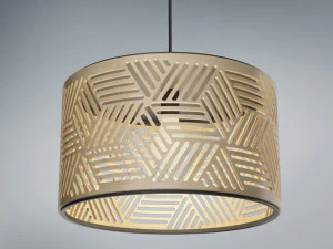 lamp wooden 2 3D Model